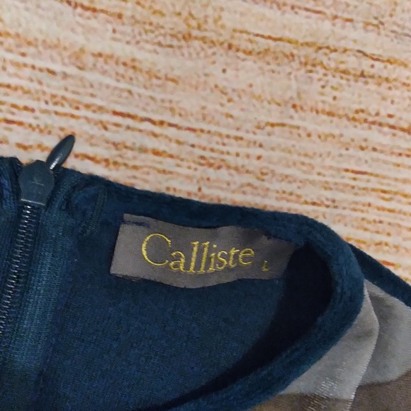 Calliste velour casual top size L - Picture 4 of 5